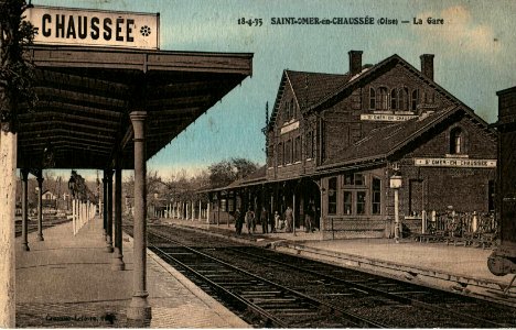 Crosnier-Lefèvre 18-4-35 -SAINT-OMER-EN-CHAUSSEE - La Gare
