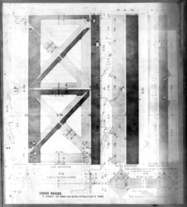 Cross braces to connect the inner and outer entablature of dome LCCN2002717980