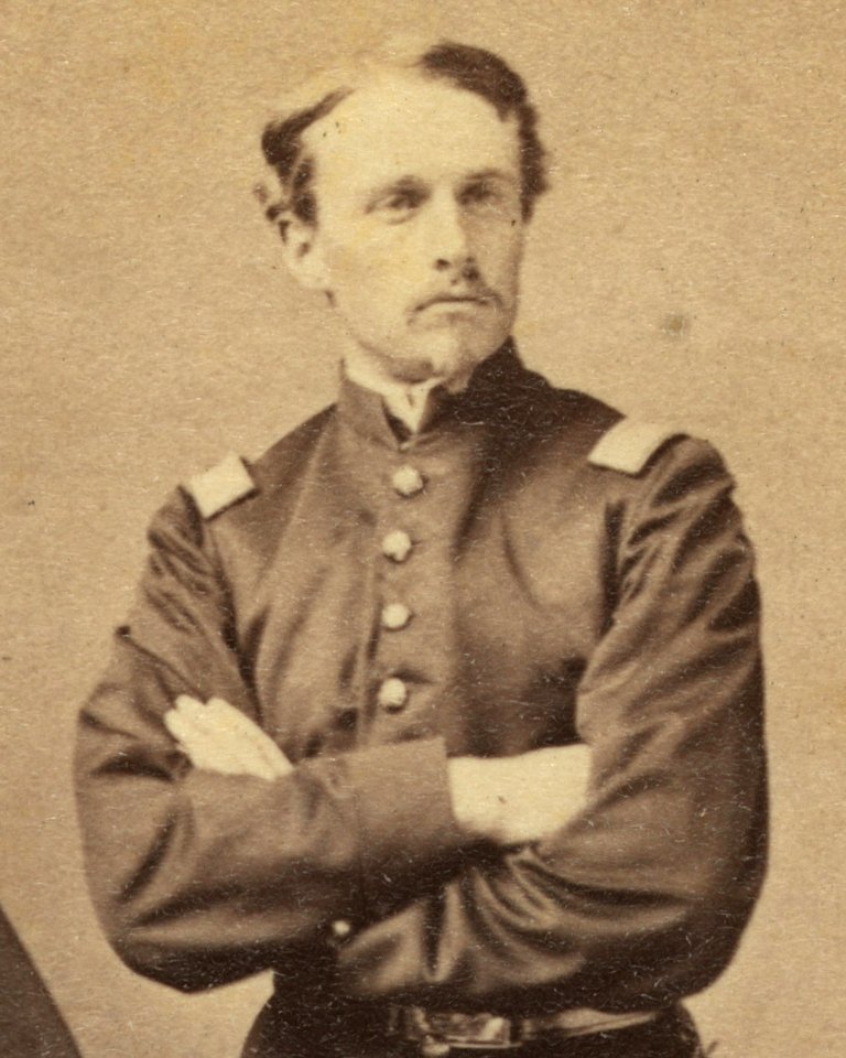 Crossed arm detail, Lt. Robert G. Shaw, standing, facing front LCCN2010647753 (cropped)