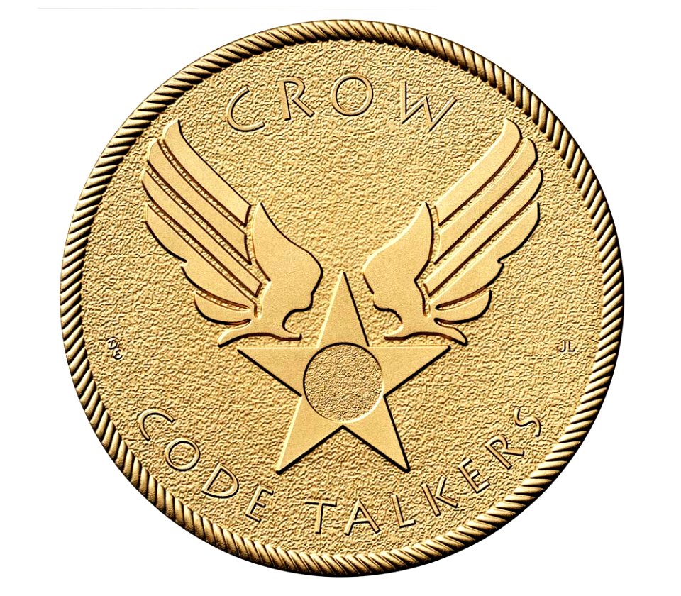 Crow Nation Congressional Gold Medal (front)