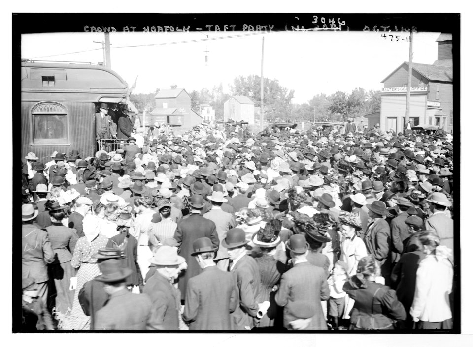 Crowd at Norfolk - Taft party LCCN2014682214