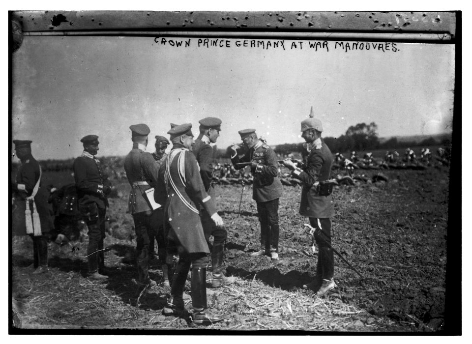 Crown Prince Germany at war manouvres LCCN2014687229