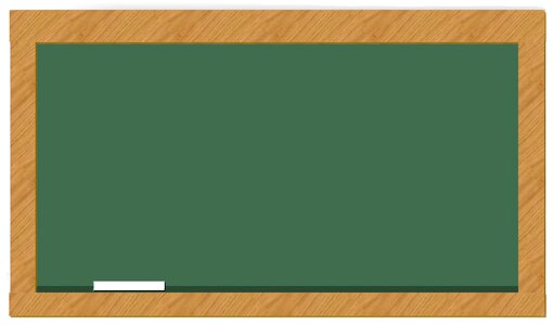 Blackboard education wood
