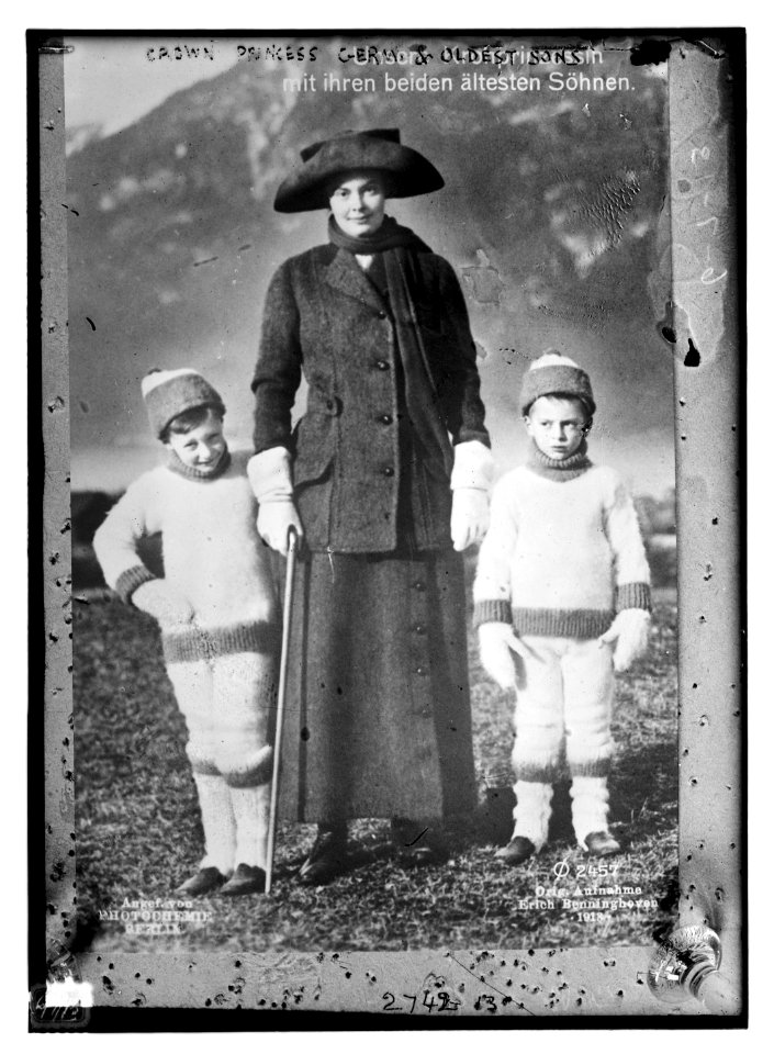 Crown Princess of Germany and oldest sons LCCN2014693446