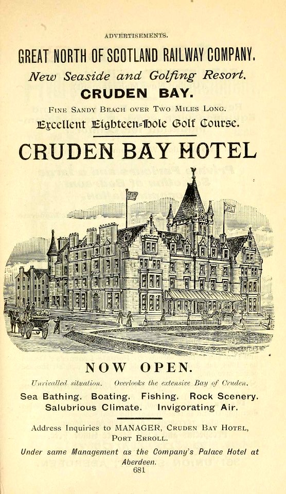 Cruden Bay Hotel flyer