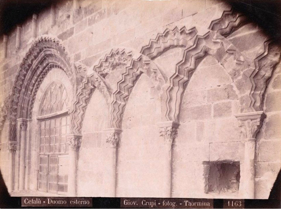 Crupi, Giovanni (1849-1925) - n. 1163 - Cefalù - Palermo - Duomo esterno - Cm 23x17 - Delcampe