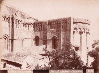 Crupi, Giovanni (1849-1925) - n. 1183 - Cefalù - Palermo - Duomo esterno - Cm 23x17 - Delcampe