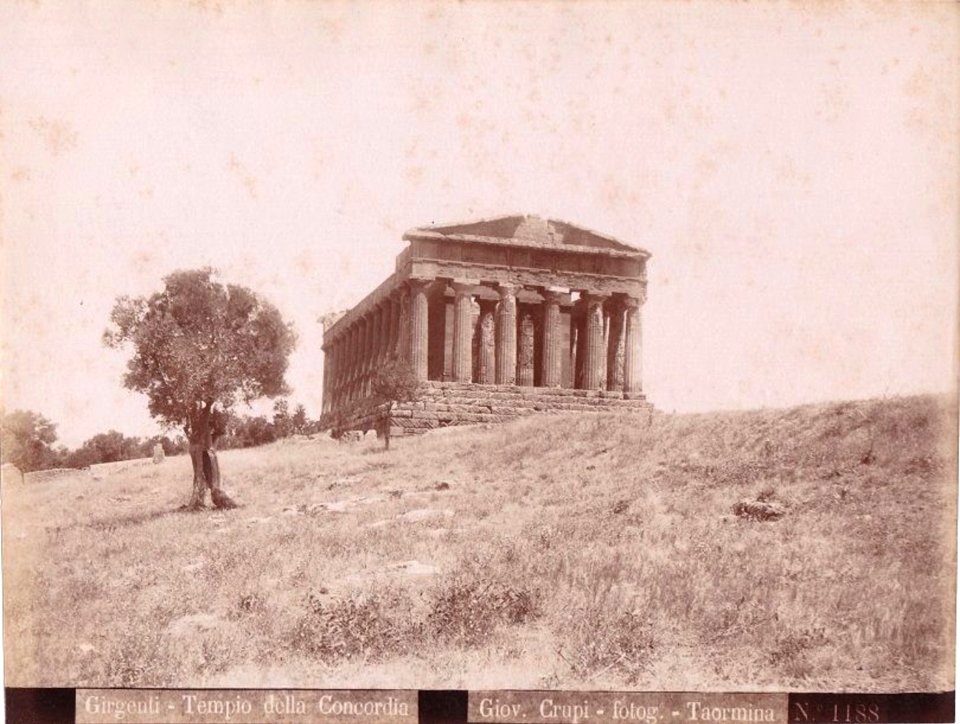 Crupi, Giovanni (1849-1925) - n. 1188 - Girgenti - Tempio della Concordia - Cm 22,5x17 - Delcampe