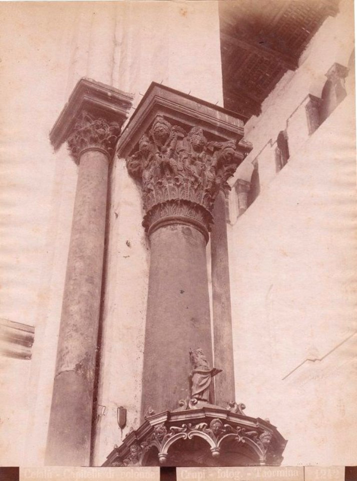 Crupi, Giovanni (1849-1925) - n. 1242 - Cefalù - Palermo - Capitelli di colonne - Cm 23x17 - Delcampe