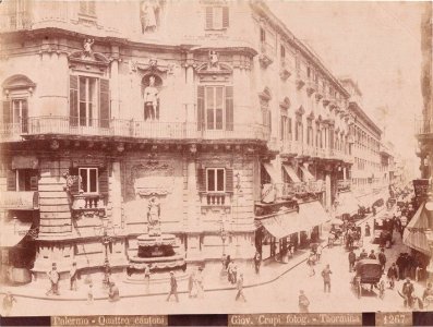 Crupi, Giovanni (1849-1925) - n. 1267 - Palermo - Quattro Cantoni - Cm 17x23 - Delcampe