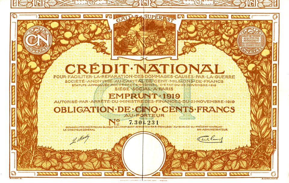 Crédit National 1919