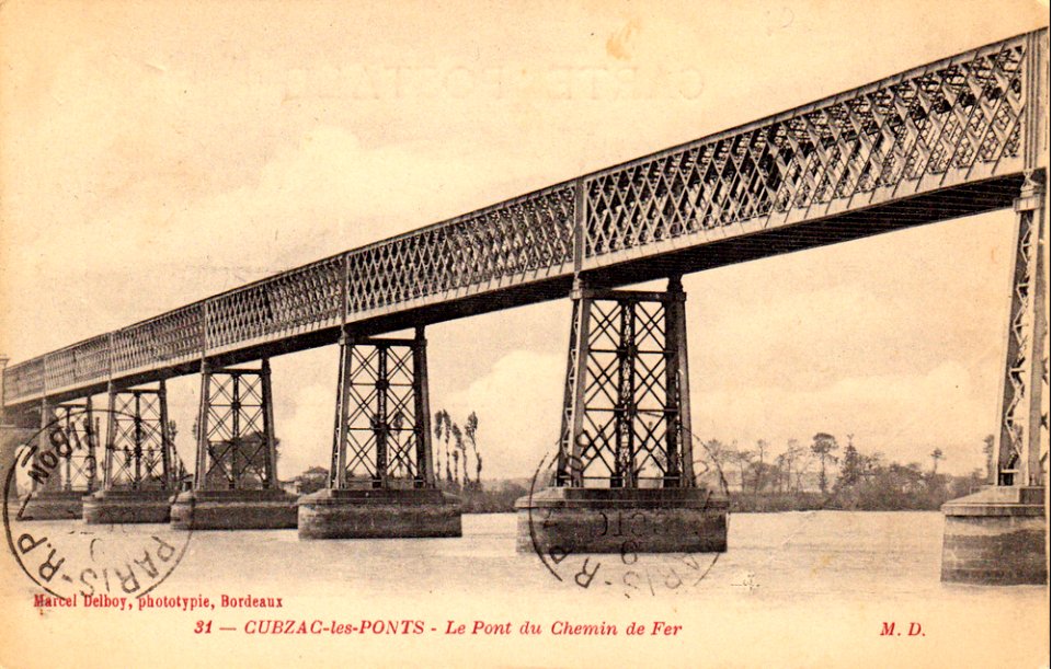 Cubzac-les-ponts - pont du chemin de fer 7