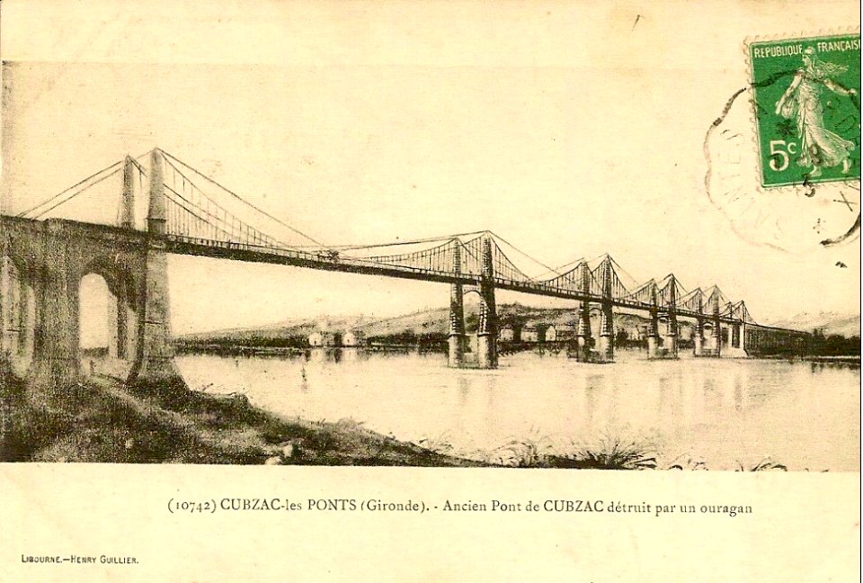 Cubzac-les-ponts - pont suspendu 2