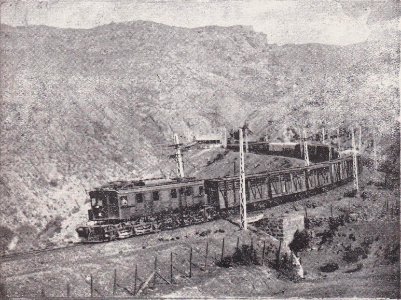 Cuesta del Tabón post-electrificación - Congreso de Ferrocarriles del Estado (1929)