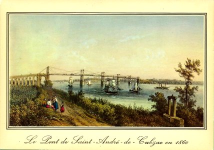 Cubzac-les-ponts - pont suspendu (1860) 1 photo