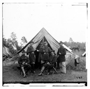 Culpeper, Virginia. Generals, John H.H. Ward, Gershon Mott and Colonels, Wm R. Brewster John S. Austin, 72nd N.Y. Inf., and John E. Farnum 70th N.Y. Inf LOC cwpb.00919