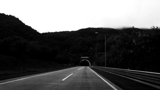 Nature landscape highway photo