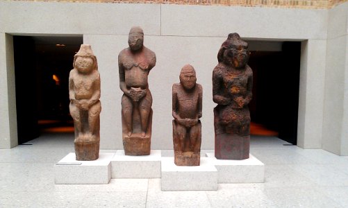 Cuman statues from Ukraine in Neues Museum, Berlin