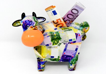 Dollar bill 500 euro 50 euro