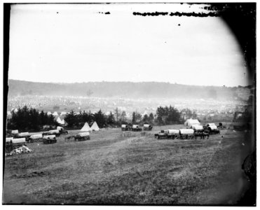 Cumberland Landing, Virginia. Federal encampment on the Pamunkey LOC cwpb.01407