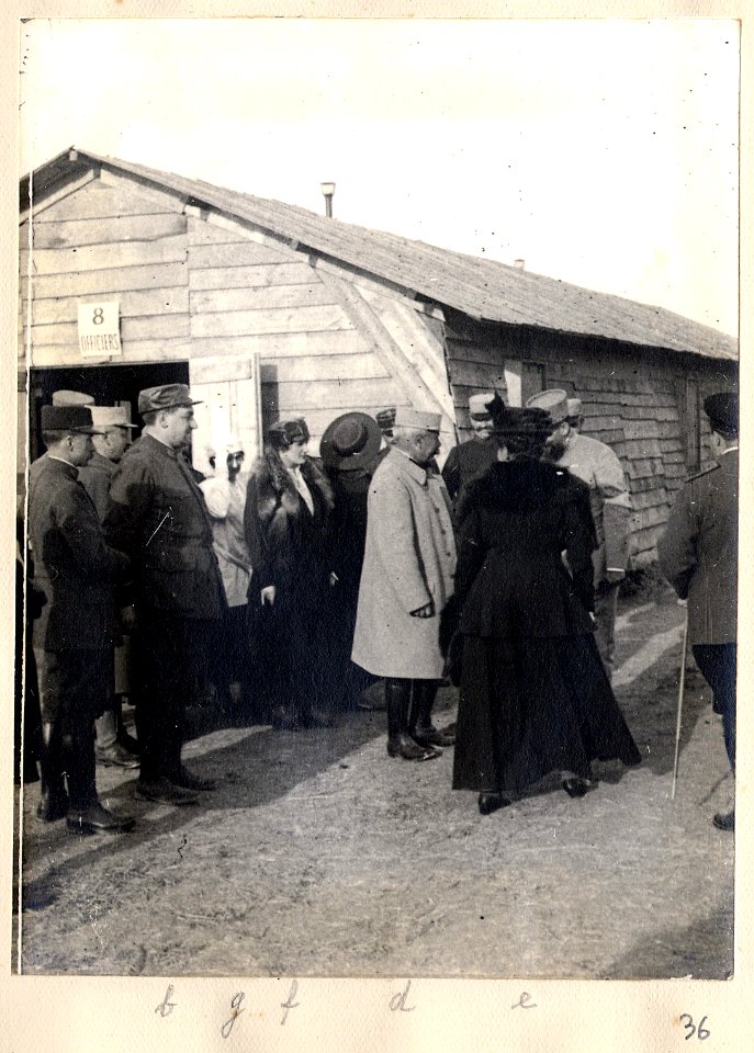 Cuperly. 12-05-15. HOE (hôpital d'évacuation). Délégation russe. - Fonds Berthelé - 49Fi1874-36