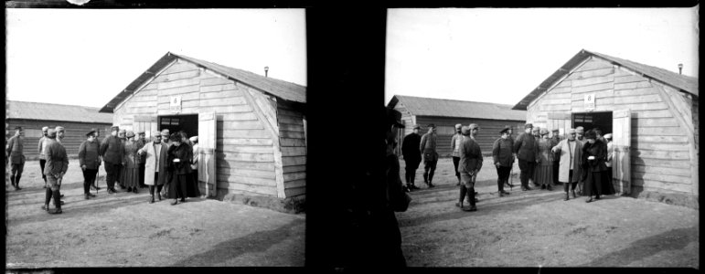Cuperly. 12-05-15. HOE (hôpital d'évacuation). Délégation russe. - Fonds Berthelé - 49Fi500