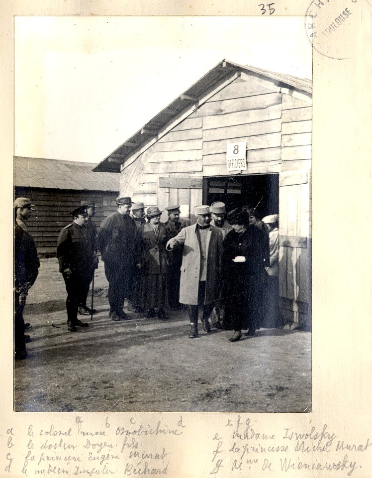 Cuperly. 12-05-15. HOE (hôpital d'évacuation). Délégation russe. - Fonds Berthelé - 49Fi1874-35