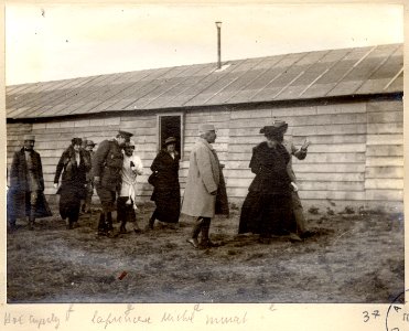 Cuperly. 12-05-15. HOE (hôpital d'évacuation). Délégation russe. - Fonds Berthelé - 49Fi1874-37
