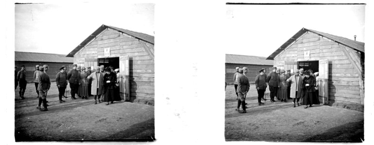 Cuperly. HOE (hôpital d'évacuation). Délégation russe - Fonds Berthelé - 49Fi538