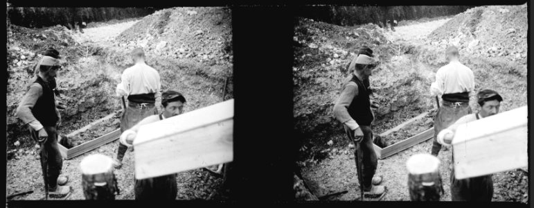 Cuperly. Cimetière. Exhumation des Allemands. 27-03-16 - Fonds Berthelé - 49Fi603