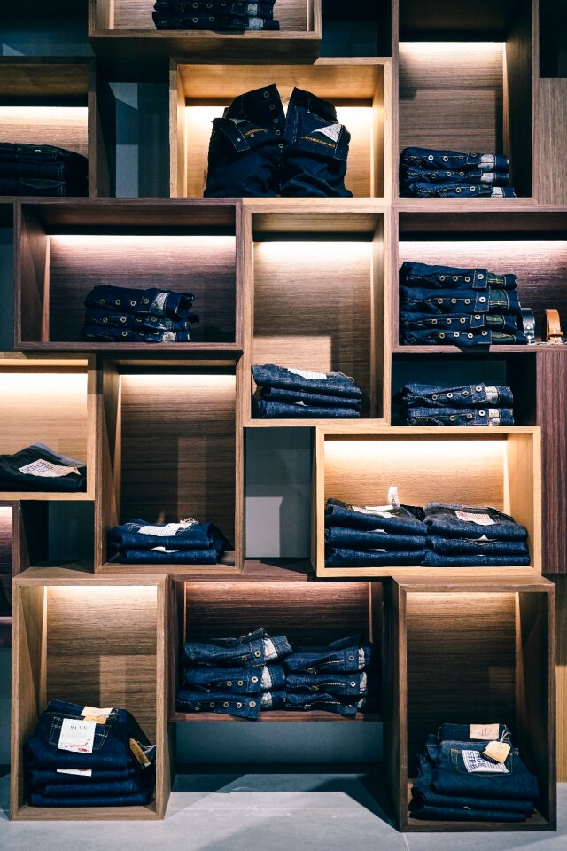 Fashion store shopping