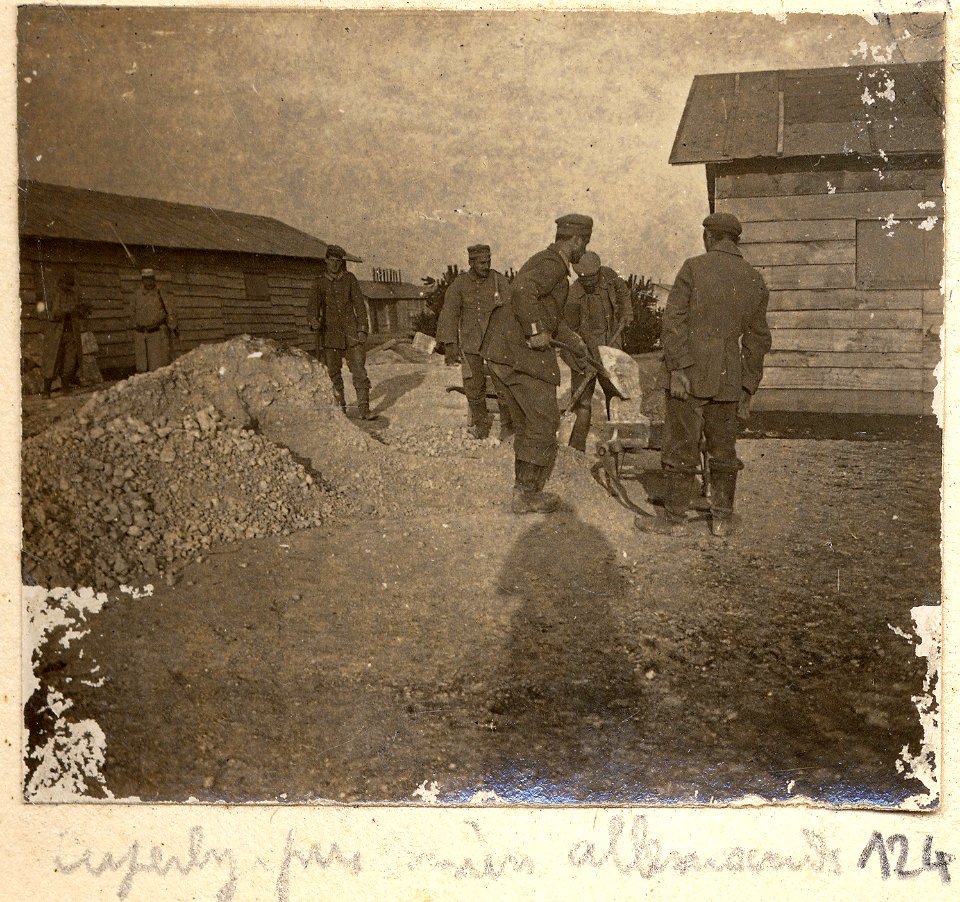 Cuperly. Prisonniers allemands - Fonds Berthelé - 49Fi1870-124