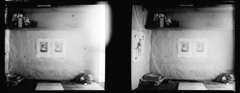 Cuperly. Ma chambre. Table de travail - Fonds Berthelé - 49Fi1011
