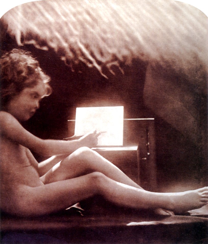 Cupid's Pencil of Light, by Julia Margaret Cameron