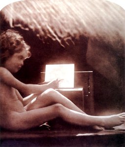 Cupid's Pencil of Light, by Julia Margaret Cameron