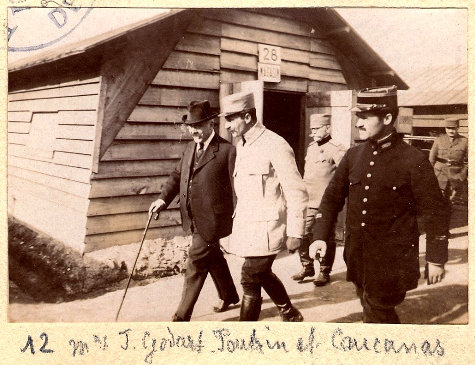 Cuperly. Msieurs J. Godard Foutrin^ et Caucanas. - Fonds Berthelé - 49Fi1876-12