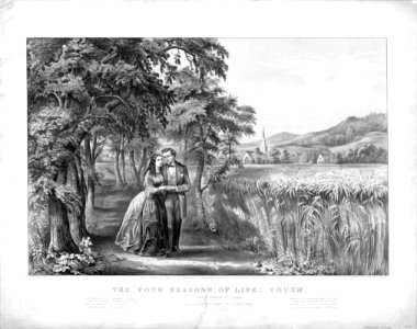 Currier and Ives - The Four Seasons of Life - Youth photo