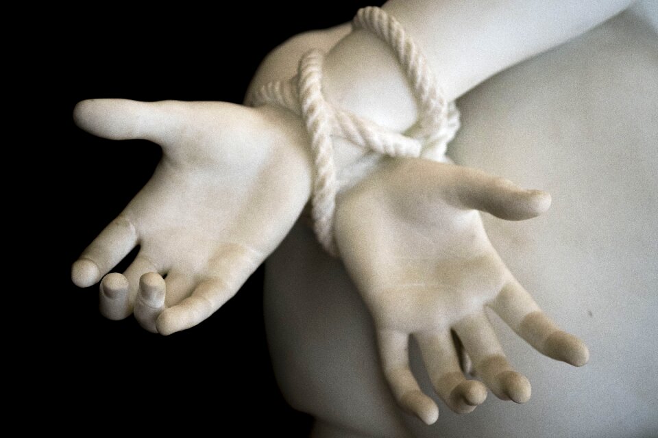 Rope struggle female