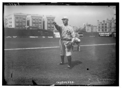 Curt Coleman, New York AL, at Hilltop Park, NY (baseball) LCCN2014690590 photo