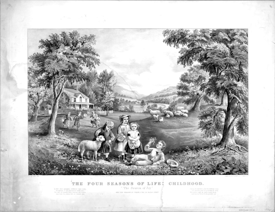 Currier and Ives - The Four Seasons of Life - Childhood