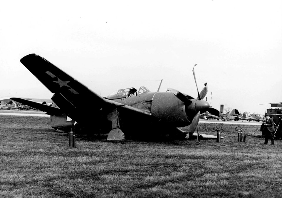 Curtiss XBTC-2 after a crash c1946