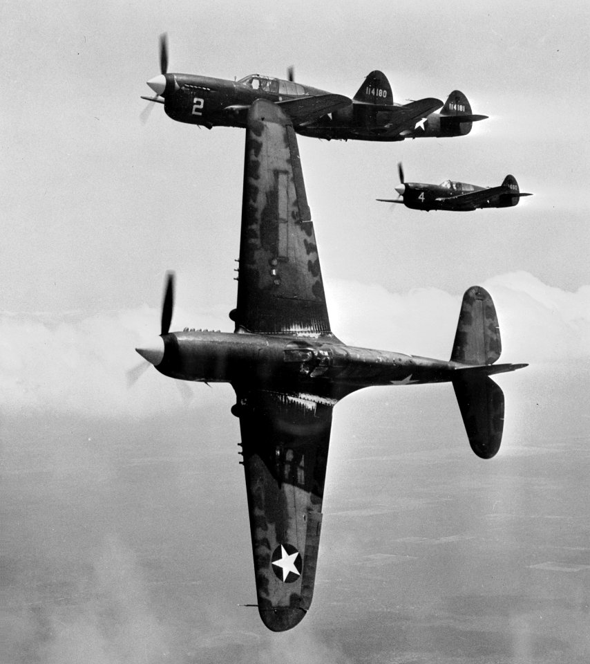 Curtiss P-40Fs near Moore AAF 1943