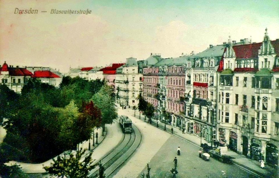 Curva de la carretera blasewitzer bella época dresde