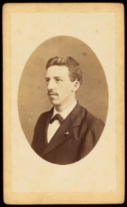 Cusner, Benjamin - carte de visite, Medaillonportret van een jonge man