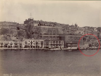 Customs House, Valletta - Fenech photo (Fish market in the circle) photo