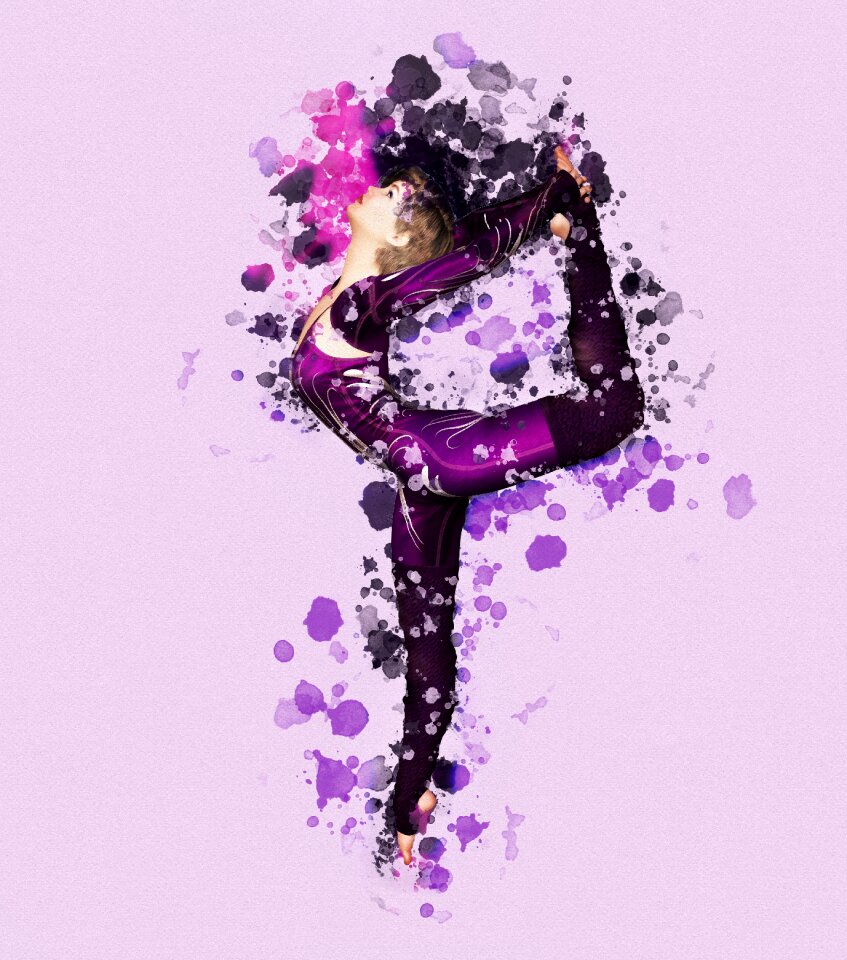 Splashes of color all dance