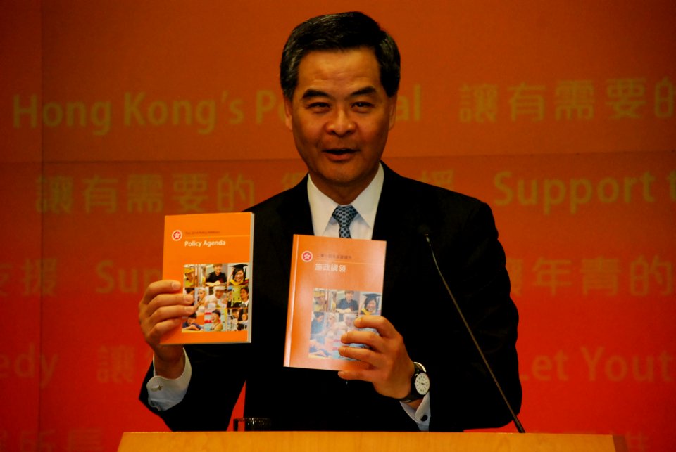 CY Leung with 2014 policy agenda