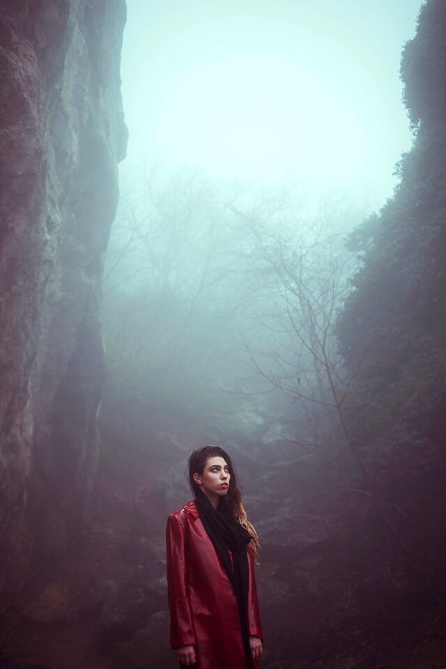 Outdoors fog girl