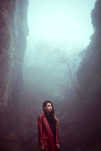 Outdoors fog girl