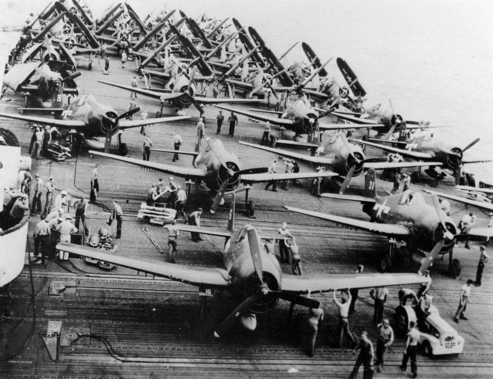 CVG-13 aboard USS Franklin (CV-13) 1944